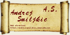 Andrej Smiljkić vizit kartica
